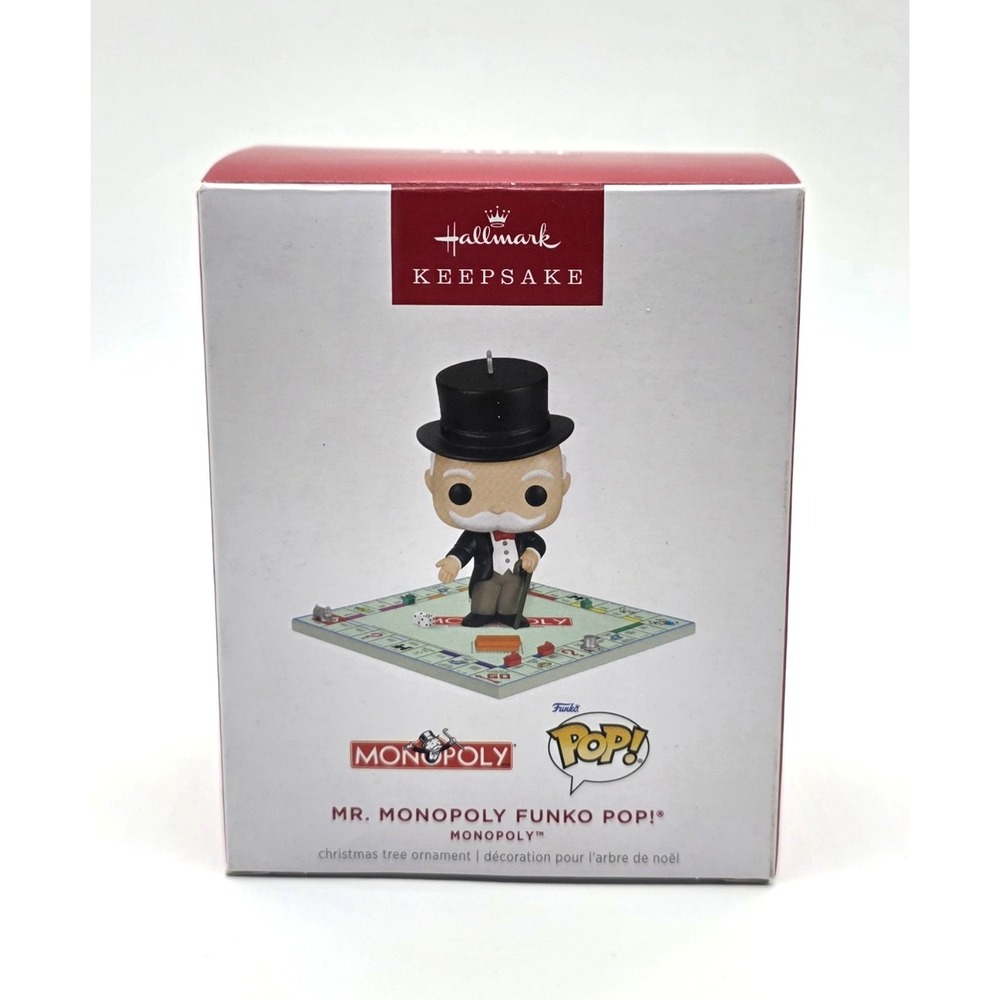 2024 Hallmark Mr Monopoly Funko Pop Retro Board Game Christmas Keepsake New